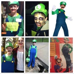 Super Mario Deluxe Luigi Costume